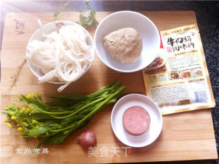 肉牛肉丸汤河粉的做法步骤：1