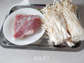 煎烤五花肉卷金针菇的做法步骤：1
