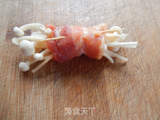 煎烤五花肉卷金针菇的做法步骤：8