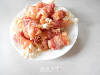 煎烤五花肉卷金针菇的做法步骤：9
