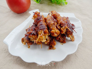 煎烤五花肉卷金针菇的做法步骤：15
