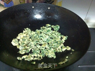 苦菜炒鸡蛋的做法步骤：7