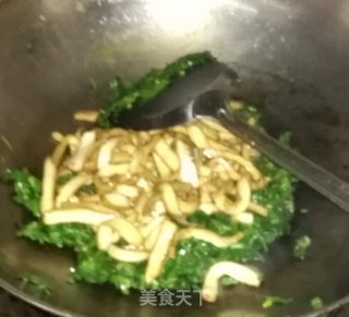 荠菜香干的做法步骤：6