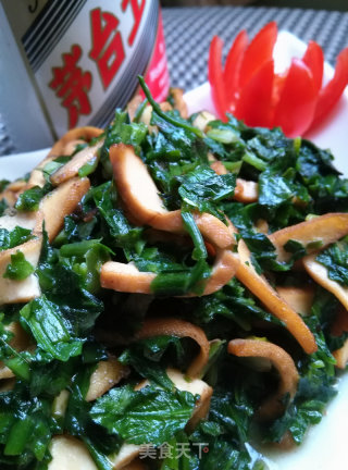 荠菜香干的做法步骤：7
