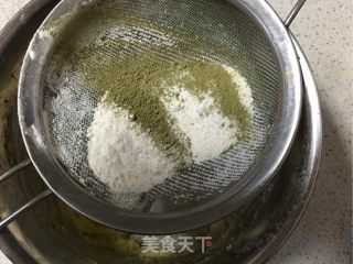 椰蓉抹茶手工饼干的做法步骤：5