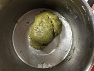 椰蓉抹茶手工饼干的做法步骤：8