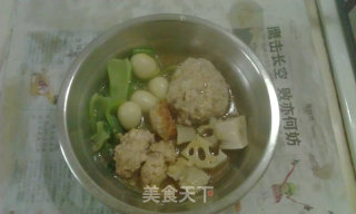 什锦清蒸狮子头的做法步骤：11