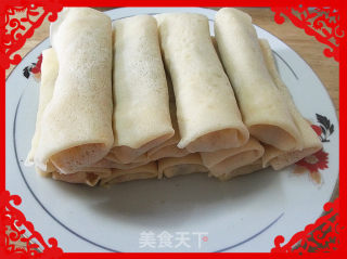 迎春纳福——炸春卷（含春卷皮做法）的做法步骤：34