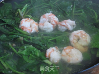 虾仁菠菜塔的做法步骤：6