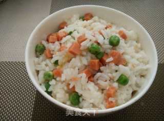 豌豆红肠炒饭的做法步骤：5