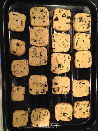 海苔肉松饼干的做法步骤：14