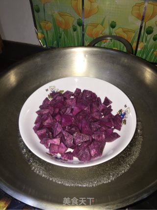 奶香紫薯泥的做法步骤：3