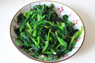 炝菠菜花生米的做法步骤：3