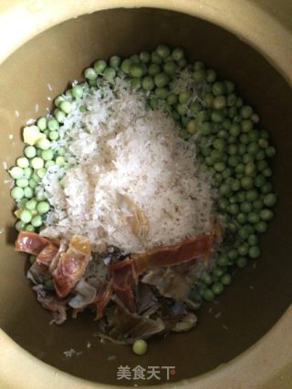 八爪鱼豌豆粥的做法步骤：4