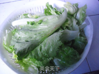蒜香生菜的做法步骤：1