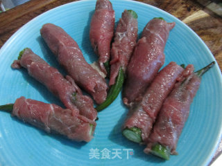 牛肉秋葵卷的做法步骤：4