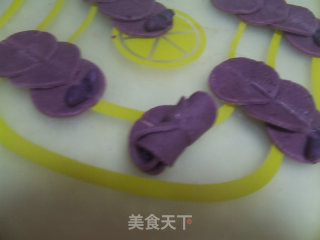 紫薯玫瑰软香小点的做法步骤：5