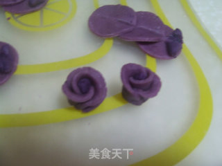 紫薯玫瑰软香小点的做法步骤：7