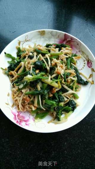 金针菇拌菠菜的做法步骤：6
