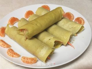 李家早餐鸡蛋卷的做法步骤：6