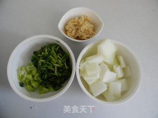 冬瓜虾米汤的做法步骤：1