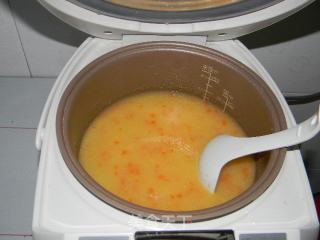 咸味胡萝卜丁玉米粥的做法步骤：7