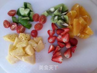 节后减肥~蔬果酸奶沙拉的做法步骤：1