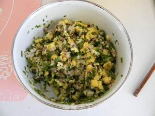 香菇鸡蛋包子的做法步骤：6