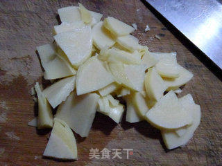 冬笋炒鸭胗的做法步骤：2
