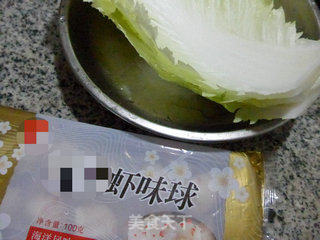 虾味球炒白菜的做法步骤：1