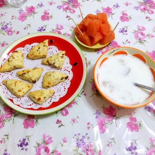 蔓越梅奶酪司康的做法步骤：11