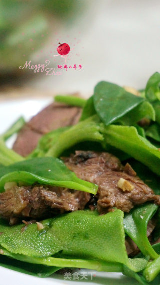鲜蔬拌牛肉的做法步骤：7