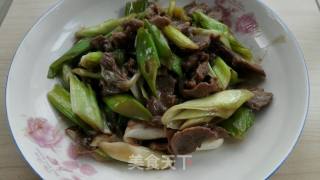 葱爆肉的做法步骤：6