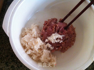 蒸莲藕肉丸的做法步骤：4