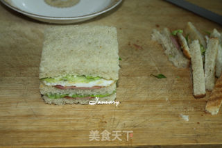 火腿三明治的做法步骤：5