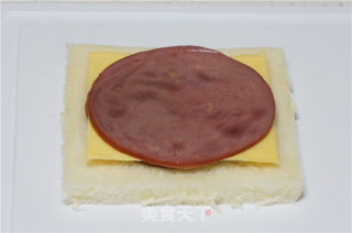 牛肉火腿西多士的做法步骤：7