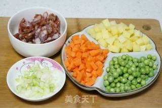 腊肠土豆焖饭的做法步骤：3