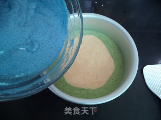 三色奶油蛋糕的做法步骤：10