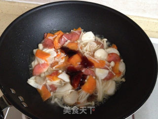 肉片炒鲜菇的做法步骤：4