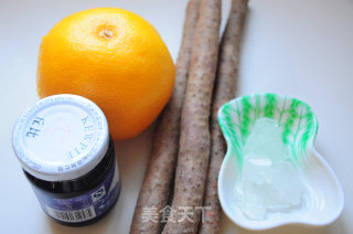 蓝莓香橙山药的做法步骤：1