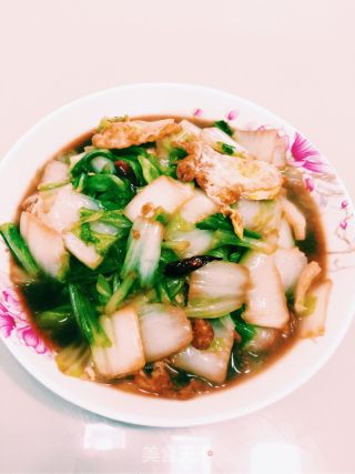 鹌鹑蛋烧大白菜的做法步骤：8