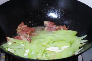 培根肉炒笋片的做法步骤：7