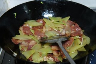 培根肉炒笋片的做法步骤：8