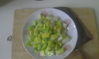 葱爆梅肉的做法步骤：2