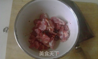 葱爆梅肉的做法步骤：3