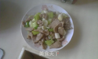葱爆梅肉的做法步骤：9