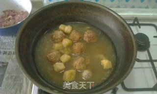 肉圆高汤焖双笋的做法步骤：5
