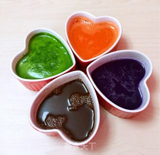 五彩豆沙汤圆的做法步骤：3