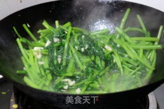 蒜蓉茼蒿的做法步骤：6