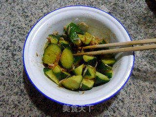 虾皮拌青瓜的做法步骤：10